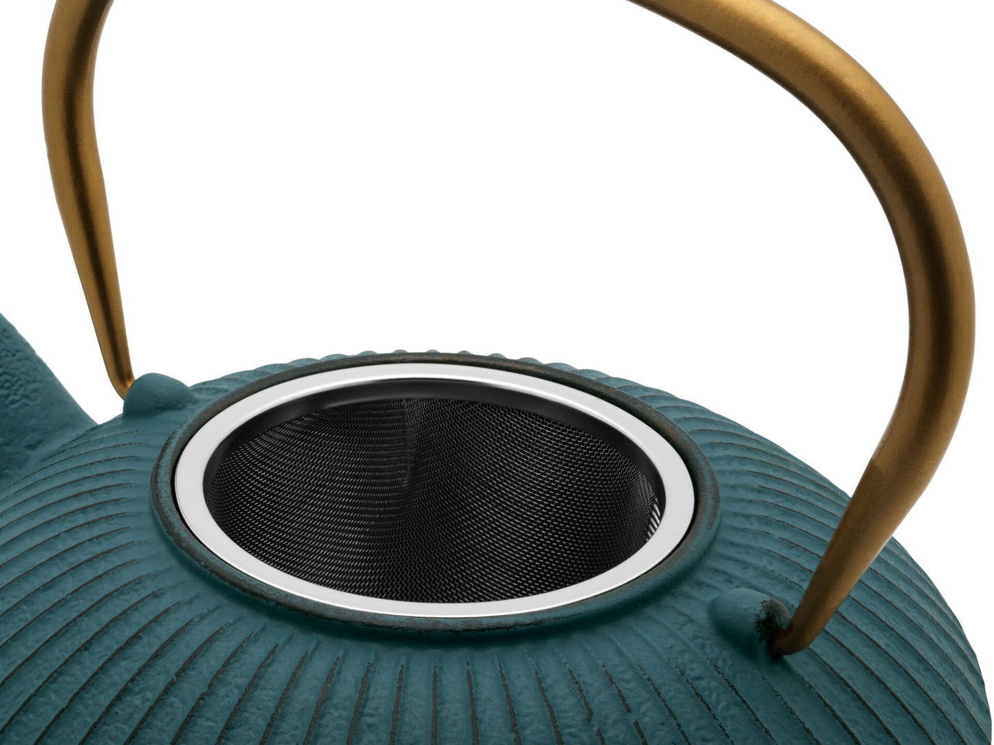 Cast Iron Teapot 1.1L Petrol Blue