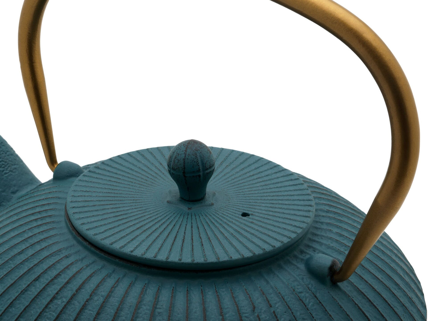 Cast Iron Teapot 1.1L Petrol Blue